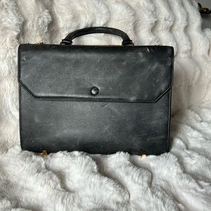 Alexander Wang black & white leather bag.   With gold hardware